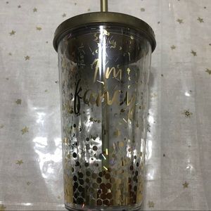 Gold tumbler